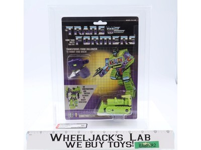 Bonecrusher AFA GRADED 80+ 80/80/85 Transformers Chinese Reissue 1990 Hasbro