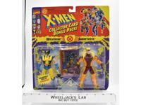 Wolverine &amp; Sabretooth Marvel Comics X-Men Collector Card Bonus 1994 Toybiz MOSC