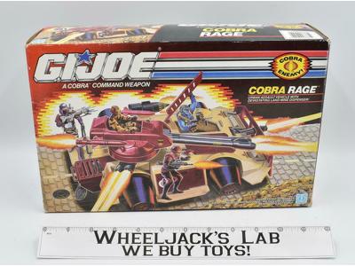 Cobra Rage 100% Complete W/BOX 1990 Hasbro Vehicle Vintage GI Joe Cobra ARAH