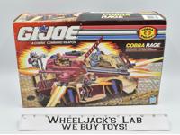 Cobra Rage 100% Complete W/BOX 1990 Hasbro Vehicle Vintage GI Joe Cobra ARAH