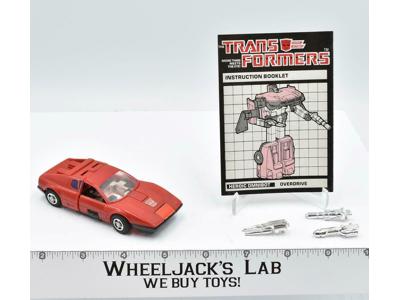 Overdrive 100% Complete 1985 Vintage Hasbro G1 Transformers Action Figure