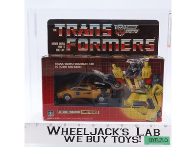 Sunstreaker w/ Rubsign AFA GRADED 80 75/85/90 G1 Transformers Hasbro NEW SEALED