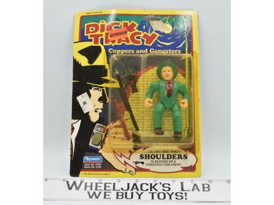 Shoulders Dick Tracy 5" Coppers &amp; Gangsters MOSC Action Figure 1990 Playmates
