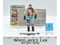 Monkeywrench #1 V1 100% Complete GI Joe ARAH Vintage Hasbro 1986 Action Figure
