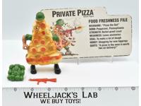 Private Pizza W/Card Food Fighters 1988 Mattel Vintage Action Figure