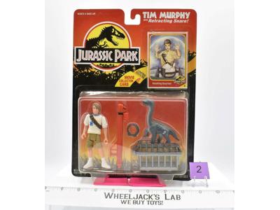 Tim Murphy W/Retracting Snare #2 Jurassic Park Series 1 1993 Kenner MOSC SEALED