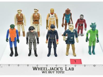 Lot of 10 #1 Star Wars 1980's Kenner Vintage Action Figures