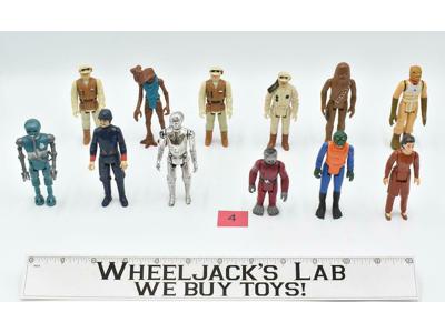 Lot of 12 #4 Star Wars 1980's Kenner Vintage Action Figures