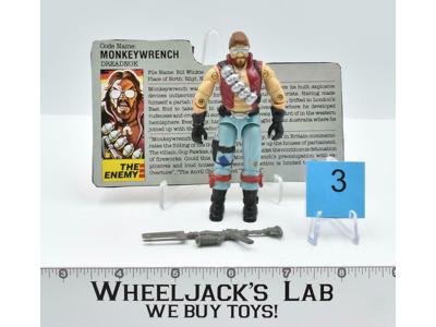 Monkeywrench #3 V1 100% Complete GI Joe ARAH Vintage Hasbro 1986 Action Figure