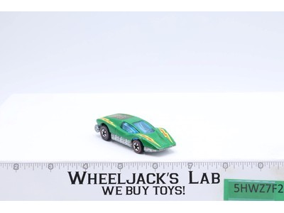 Large Charge Flying Colors Green 1974 1975 Redline Hot Wheels Mattel Vtg RL HK