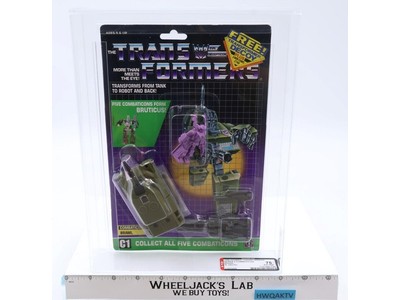 Brawl w/ Decoy AFA GRADED 75 75/80/90 G1 Transformers 1986 Hasbro NEW SEALED