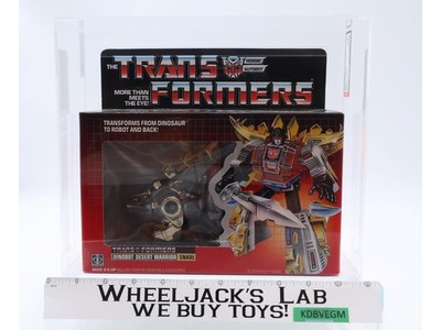 Snarl Dinobot AFA GRADED 75+ 75/85/90 G1 Transformers 1985 Hasbro NEW SEALED