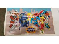 Super Powers Original Poster Brochure 1985 Kenner Vintage Action Figures