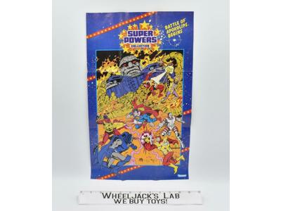 Battle Of Apokolips Begins Poster 11 x 18 Super Powers 1985 Kenner Vintage