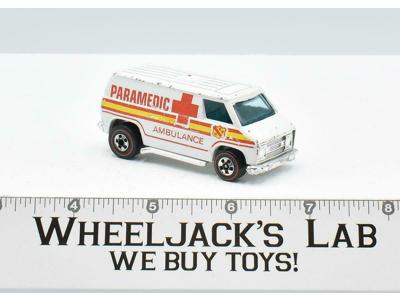 Paramedic Ambulance White Hot Wheels 1974 Vintage Redline Mattel RL