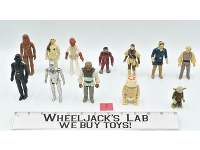 Lot of 12 #7 Star Wars 1980's Kenner Vintage Action Figures