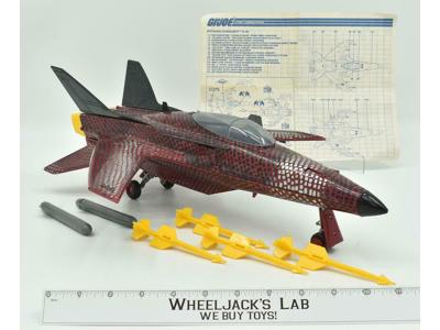 Python Conquest X-30 Jet 100% Complete 1989 GI Joe Vintage Vehicle Action Hasbro