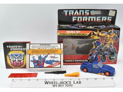 Double Spy Punch-Counterpunch W Box 100% Complete 1986 Vintage G1 Transformers