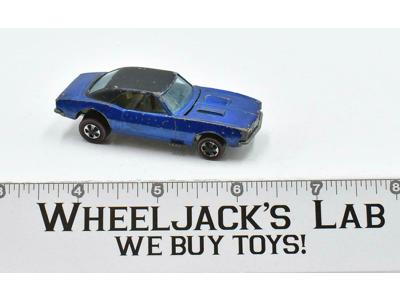 Custom Camaro Blue Black Painted Roof 1968 Redline Hot Wheels Mattel Vintage RL