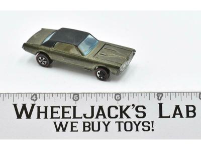 Custom Cougar Olive 1968 Hot Wheels Mattel Vintage Redline RL