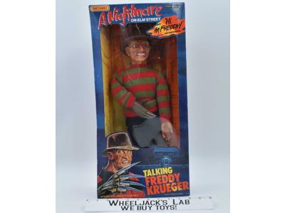 Freddy Krueger Nightmare on Elm Street 18" Pull String Doll Matchbox 1989 MISB