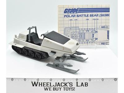 Polar Battle Bear Skimobile 1983 GI Joe ARAH Cobra Hasbro Action Figure