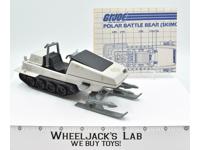 Polar Battle Bear Skimobile 1983 GI Joe ARAH Cobra Hasbro Action Figure