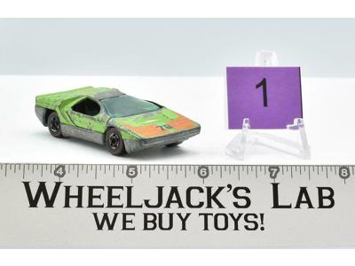 Carabo Green #1 Flying Colors 1970 Hot Wheels Mattel Vintage Redline RL