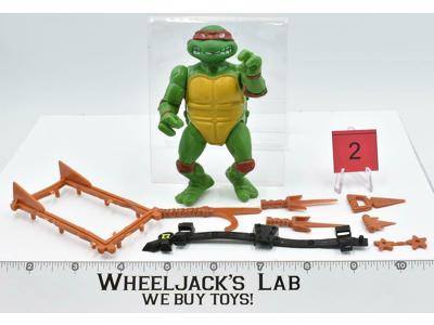 Raphael #2 SOFT HEAD 100% Complete Teenage Mutant Ninja Turtle 1988 Playmates