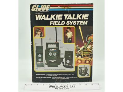 Mobile Field Unit Walkie Talkie Set 2-Way Radio WORKING Hasbro Nasta 1984 Gi Joe