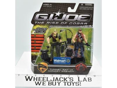 Tunnel Rat vs Monkey Wrench G.I Joe Rise of Cobra 2009 Hasbro NEW SEALED MISB