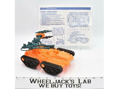 Paralyzer 100% Complete 1991 GI Joe Hasbro Vintage Action Figure Vehicle ARAH