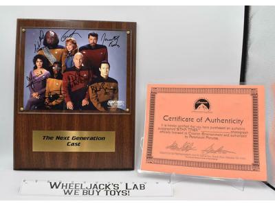 The Cast of Star Trek The Next Generation AUTOGRAPHED Plague