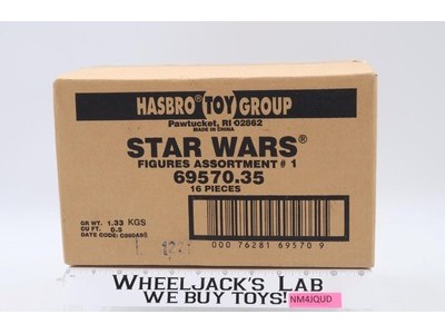 Star Wars 16-Pc Action Figure Assortment #1 Case No. 69570.35 Hasbro NEW SEALED