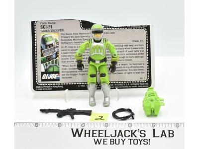 Sci-Fi #2 V1 100% Complete 1986 GI Joe Hasbro ARAH Vintage Action Figure