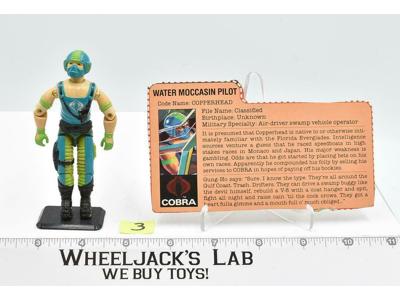 Copperhead #3 V1 100% Complete GI Joe Vintage ARAH Hasbro 1984 Action Figure