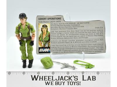 Lady Jaye V1 100% Complete 1985 GI Joe ARAH Vintage Hasbro Action Figure