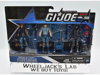 Sneak Attack Figure Set G.I Joe 50th Anniversary 2015 Hasbro NEW SEALED MISB