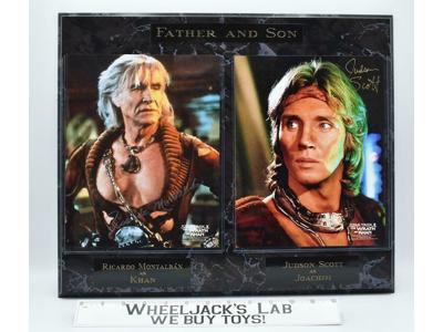 Khan &amp; Joachim Star Trek Wrath of Khan AUTOGRAPHED Plaque
