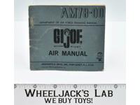 AM78-00 GI Joe Action Pilot Air Manual 1964 Hasbro Action ARAH Vintage
