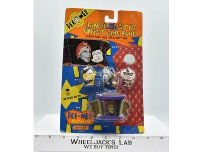 Pee Wee Herman Jambi &amp; The Puppet Land Band NEW MOSC Matchbox 1988