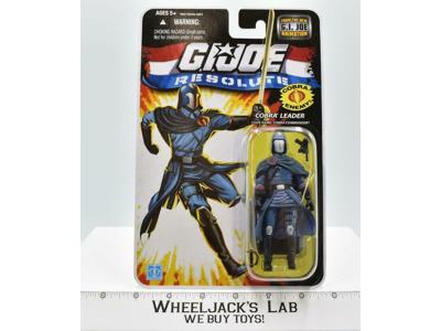 Cobra Leader Cobra Commander G.I Joe Resolute 2008 Hasbro NEW SEALED MOSC
