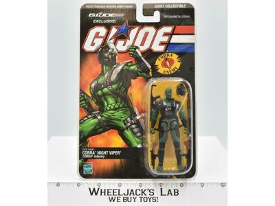 Cobra Night Viper G.I Joe Collector's Club Exclusive 2008 Hasbro NEW MOSC SEALED