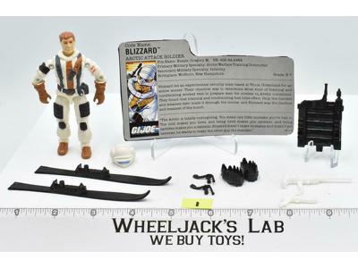 Blizzard #1 V1 100% Complete 1988 GI Joe ARAH Vintage Hasbro Action Figure