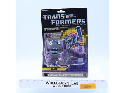 Blot 100% Complete W/CARDBACK & BUBBLE 1987 Vintage G1 Transformers Figure