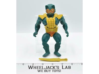 Mer-Man 100% Orange Belt He-Man Masters of the Universe MOTU 1982 Mattel Figure