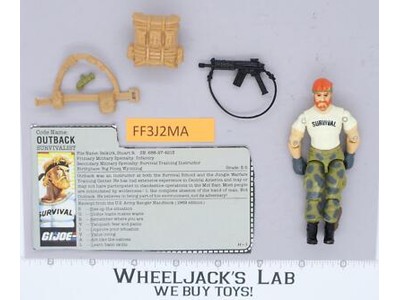 Outback V1 100% Complete G.I. Joe 1987 Hasbro Vintage Action Figure