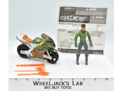 Road Retaliator &amp; Flint 100% Complete G.I. Joe 2013 Hasbro Action Figure Vehicle