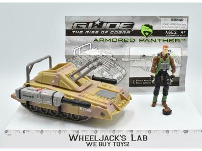 Armored Panther &amp; Sgt. Thunderblast G.I. Joe 2009 Action Figure Hasbro Vehicle
