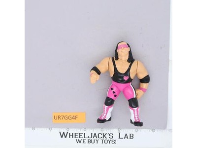 Bret Hart PINK HEART WWF WWE Hasbro Wrestling 1992 Titan Action Figure